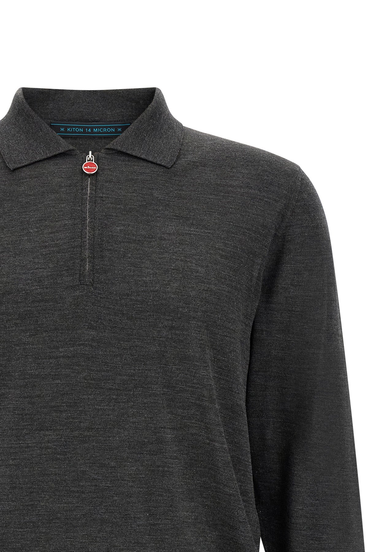 the kiton long-sleeved polo shirt