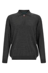 the kiton long-sleeved polo shirt