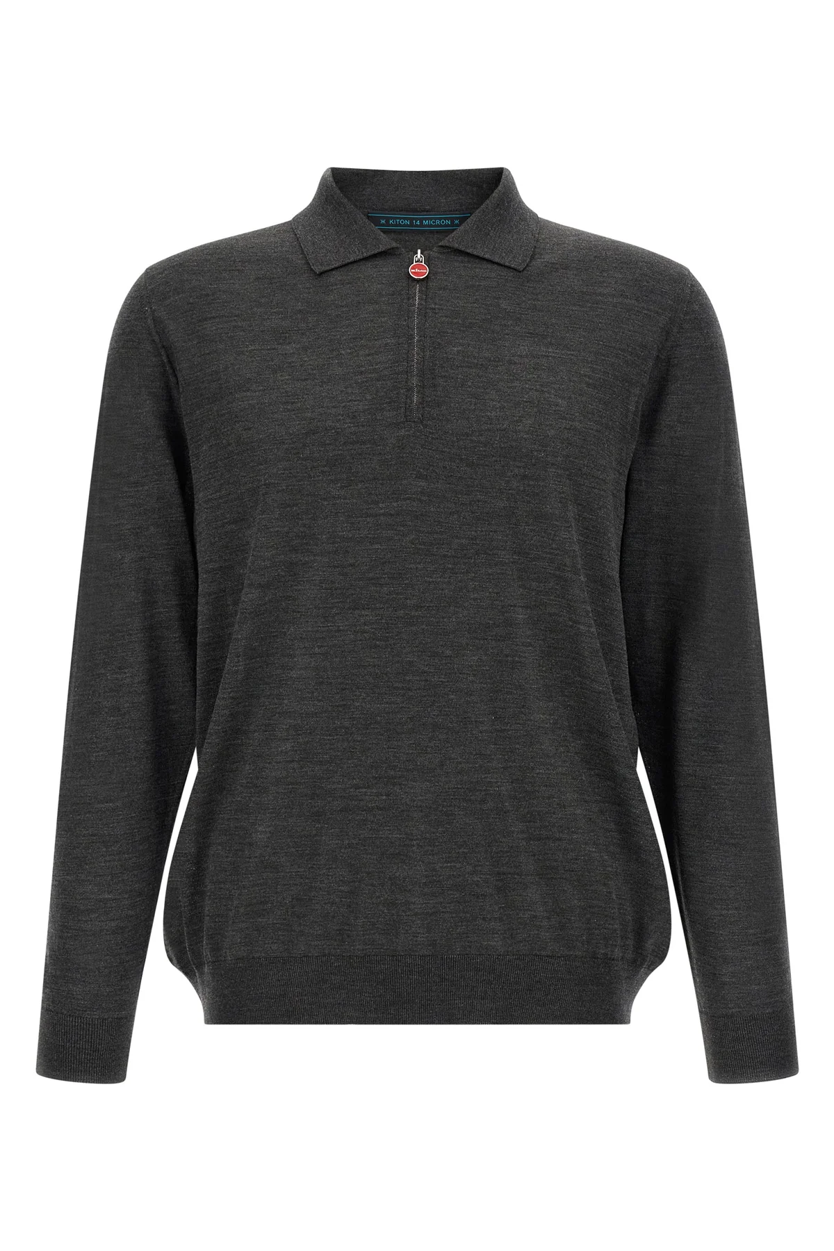 the kiton long-sleeved polo shirt