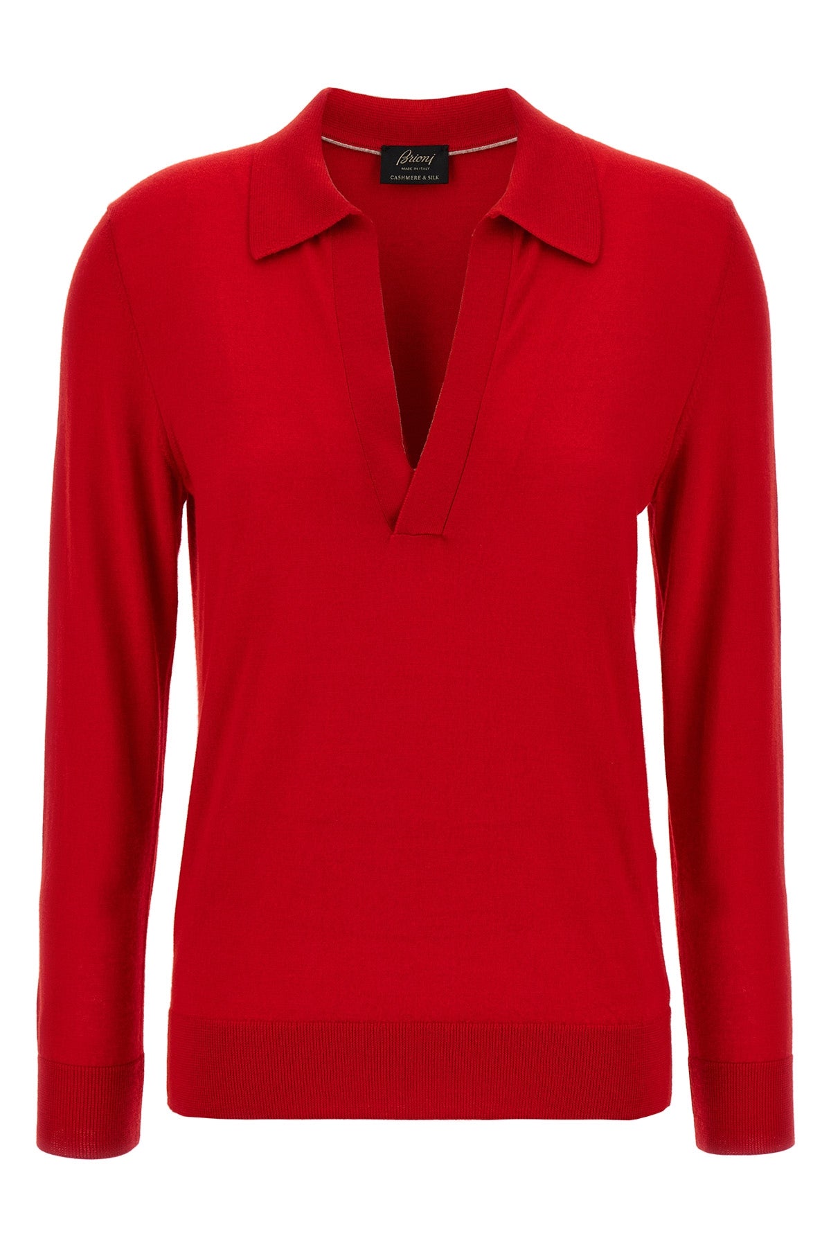 BRIONI 38 polo shirt in cashmere and silk blend