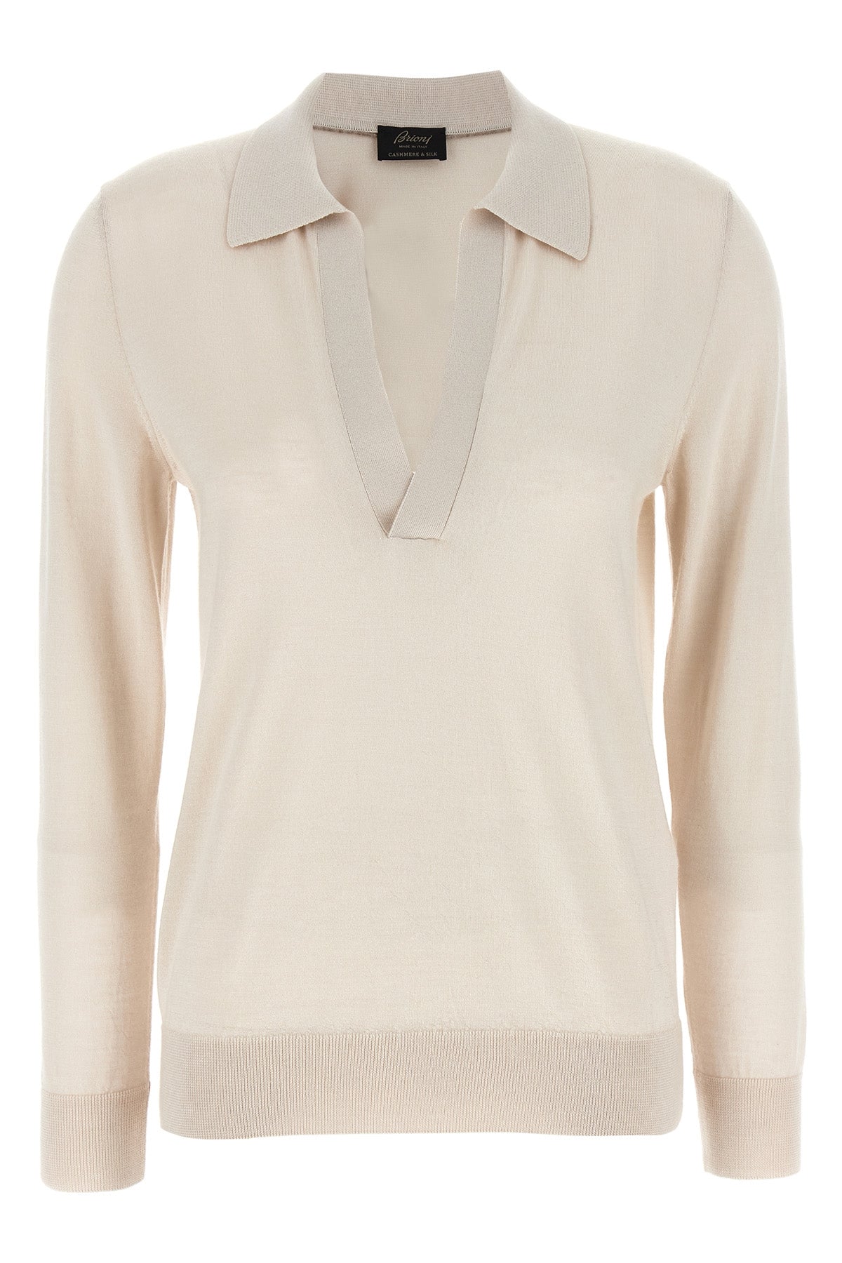 BRIONI 38 polo shirt in cashmere and silk blend