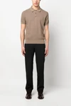polo shirt in silk blend knit