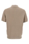 polo shirt in silk blend knit