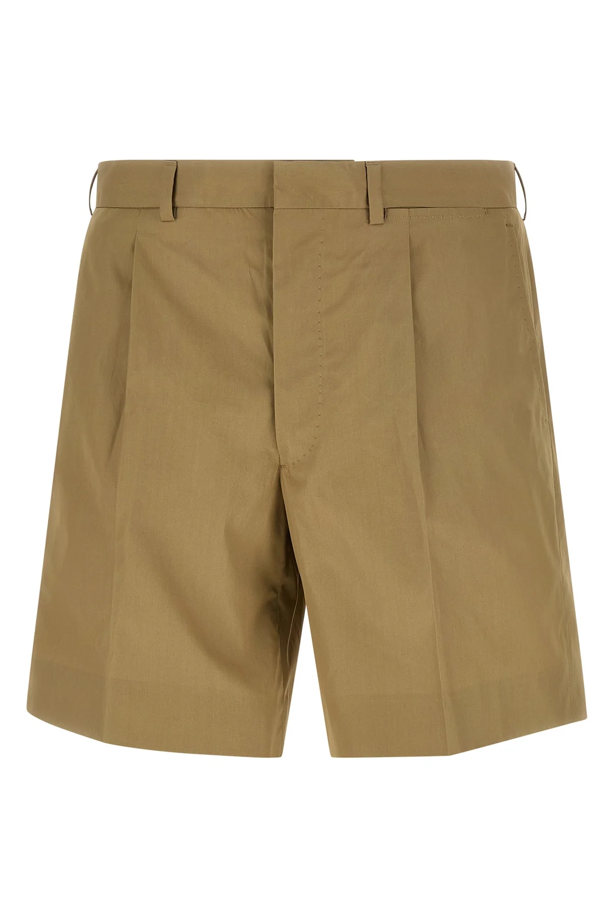 bermuda shorts in cotton poplin