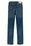 curtis used-effect stone washed cotton denim jeans
