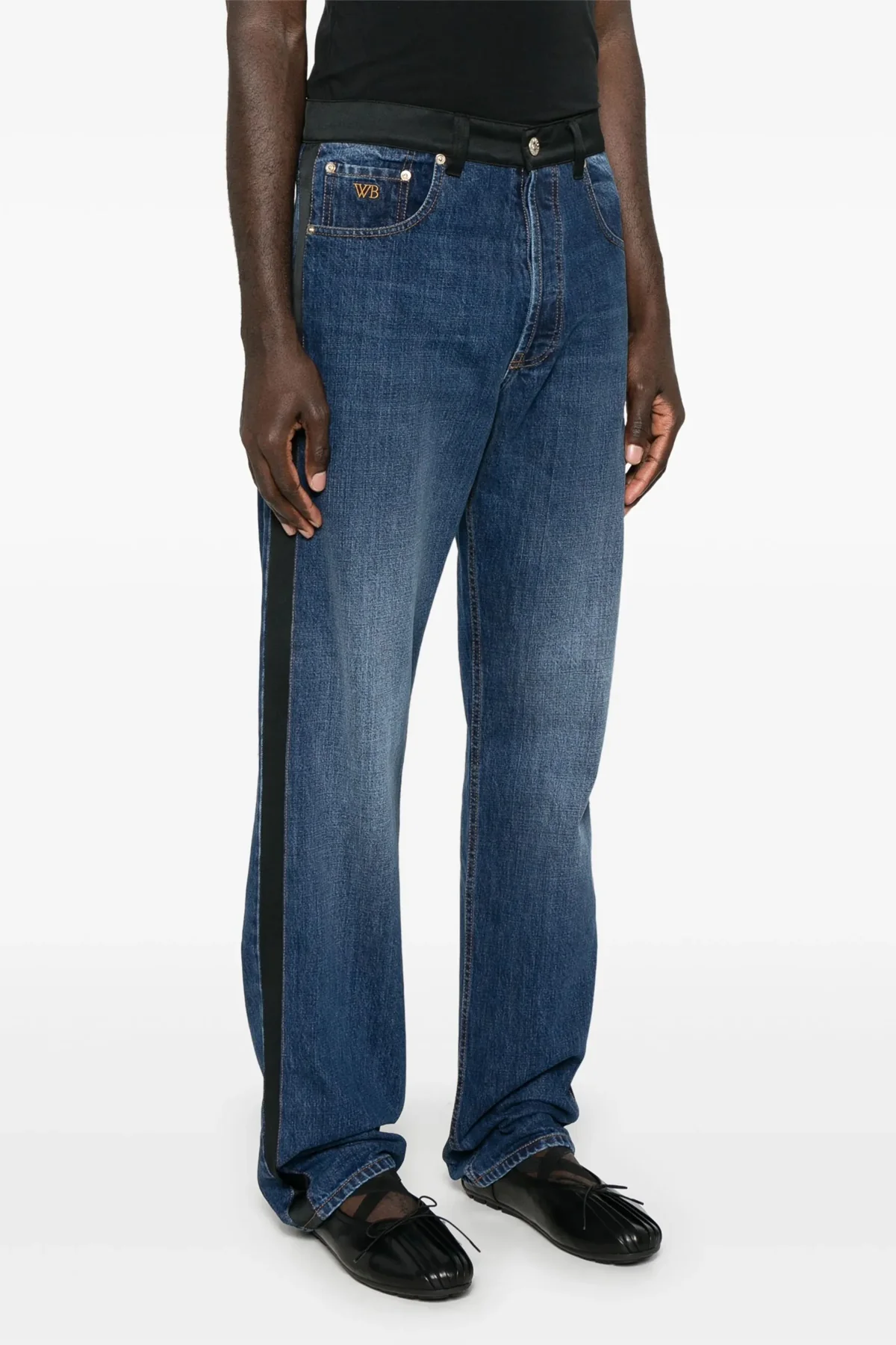 echo denim delavé cotton denim jeans