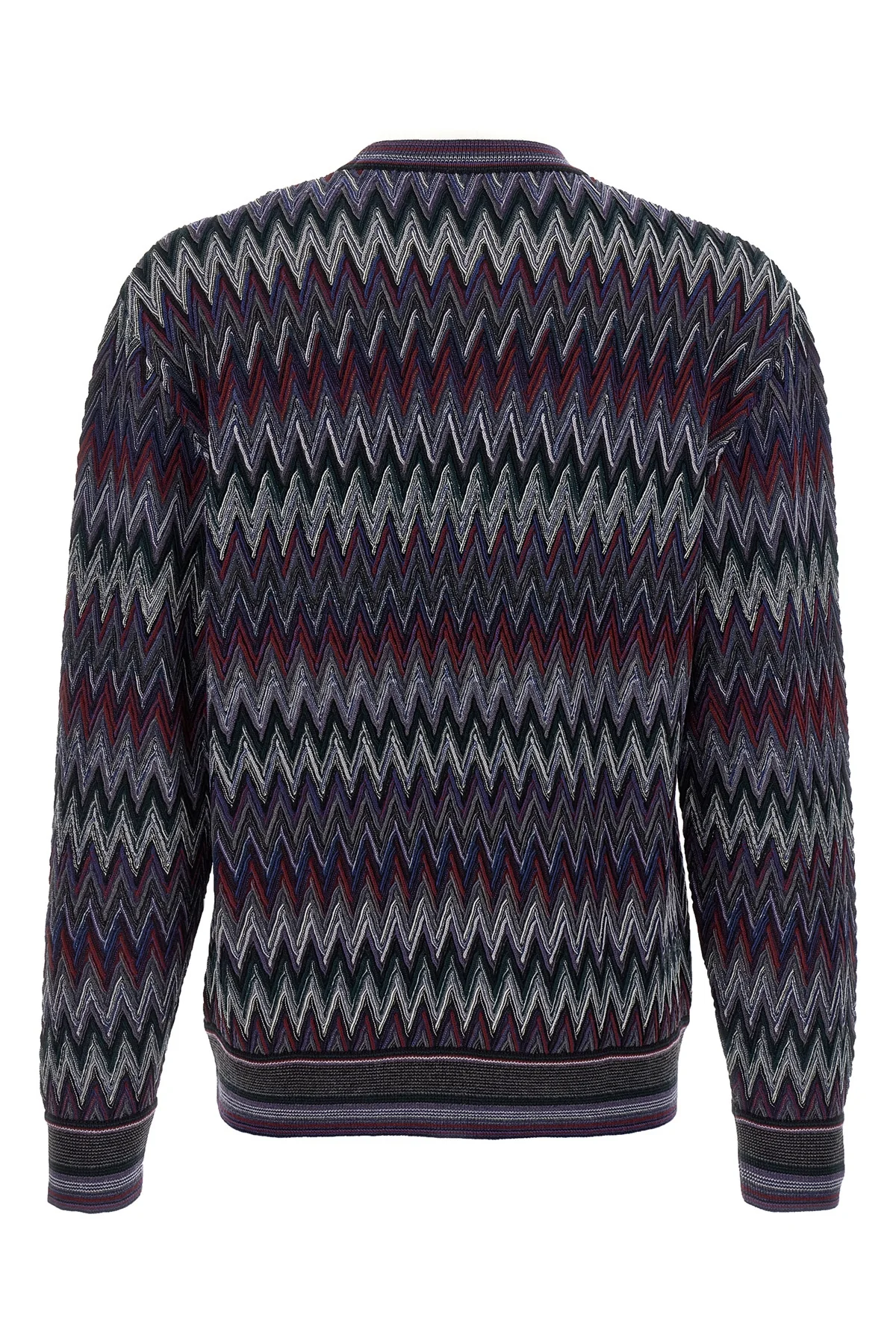 MISSONI 50 zigzag pattern wool sweater