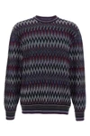 zigzag pattern wool sweater