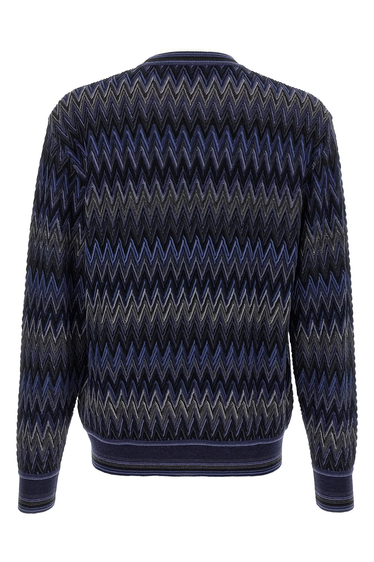 MISSONI 50 zigzag pattern wool sweater