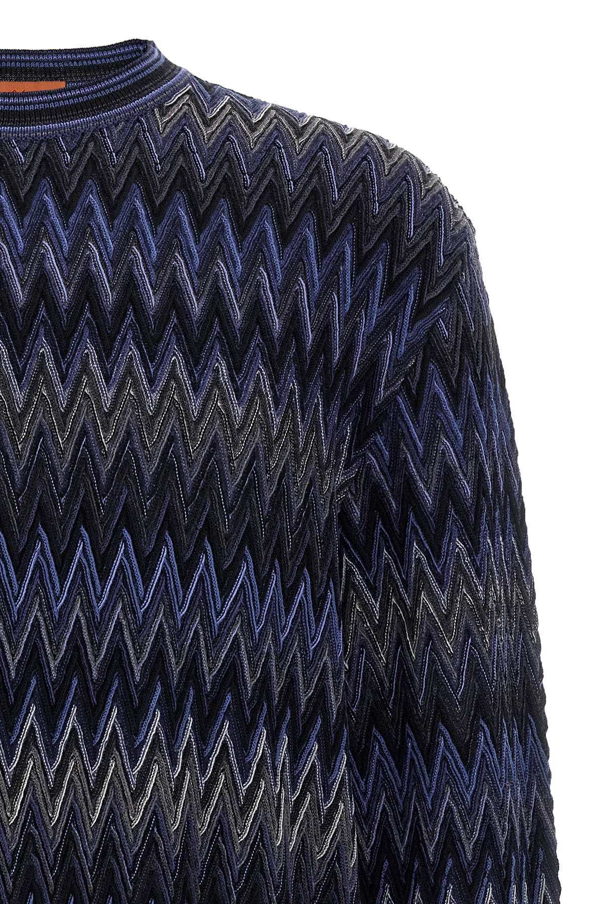zigzag pattern wool sweater