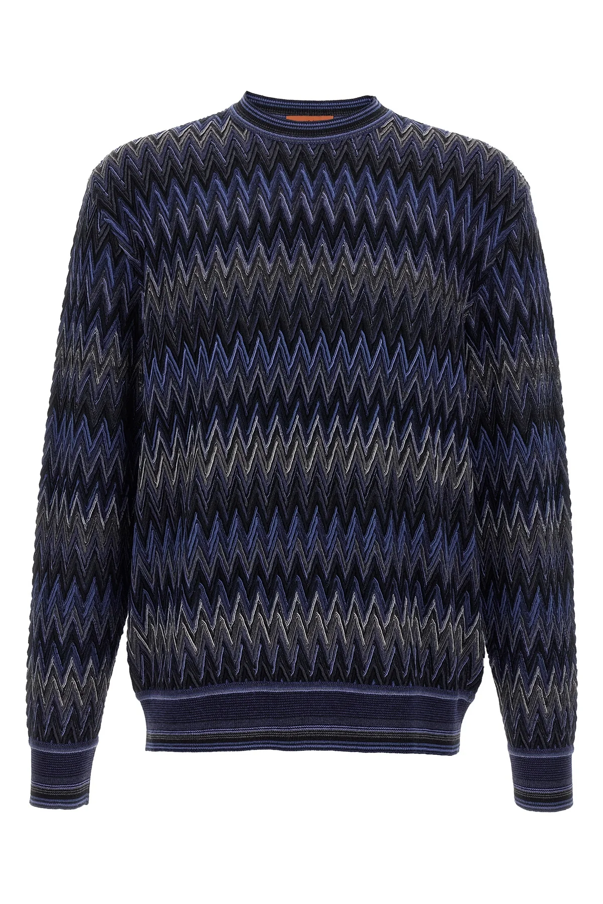 zigzag pattern wool sweater