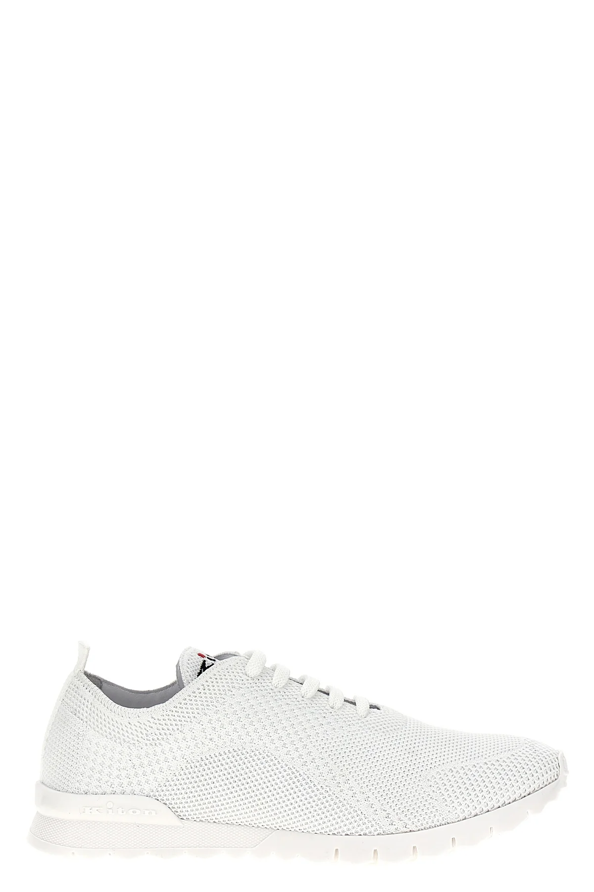 running textured fabric lace up sneakers