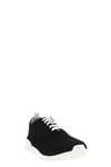 running textured fabric lace up sneakers