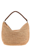 utopia shoulder bag in crocheted natural raffia