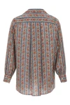 all-over voyage imaginaire print cotton muslin shirt