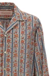 all-over voyage imaginaire print cotton muslin shirt