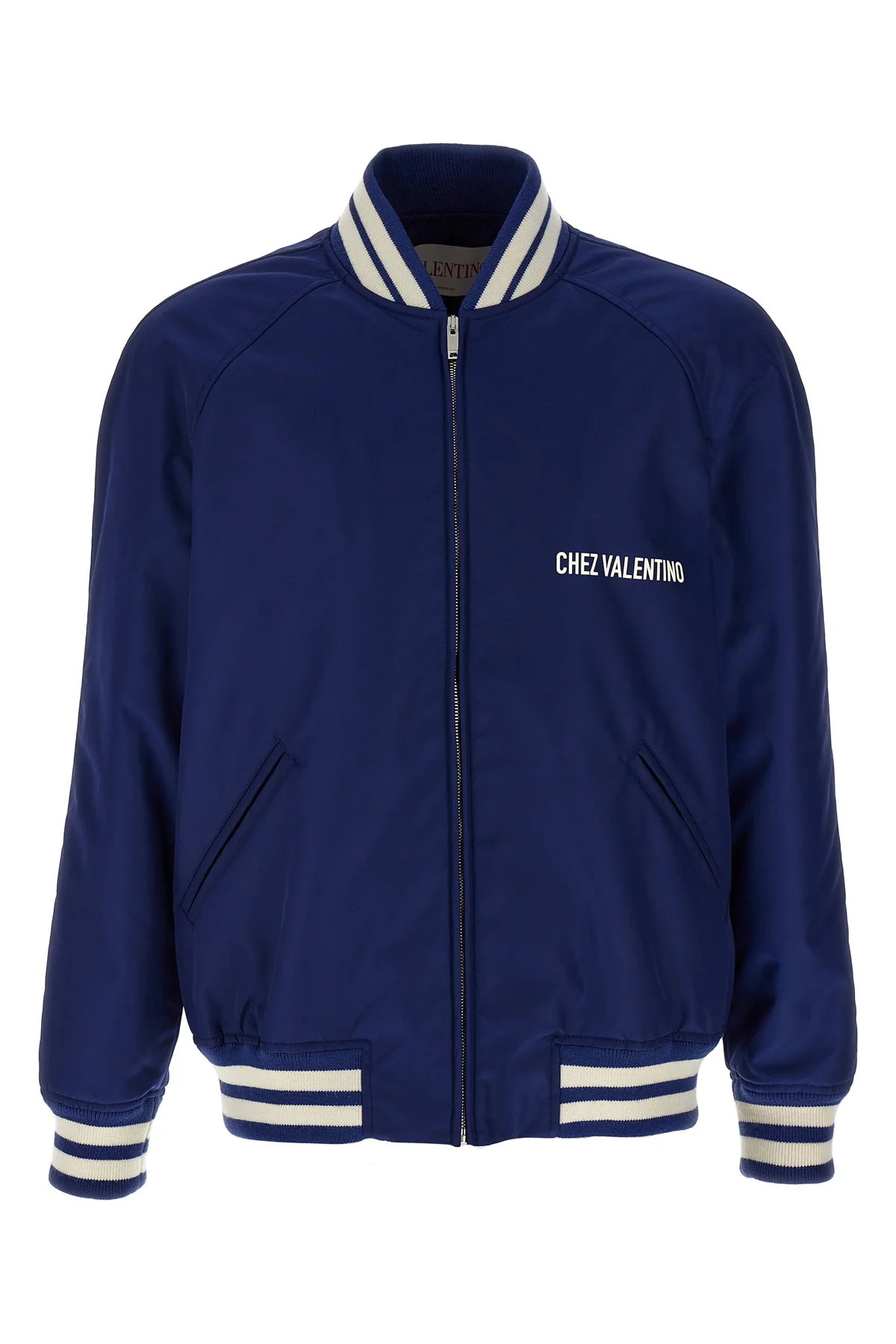lightly padded nylon bomber jacket