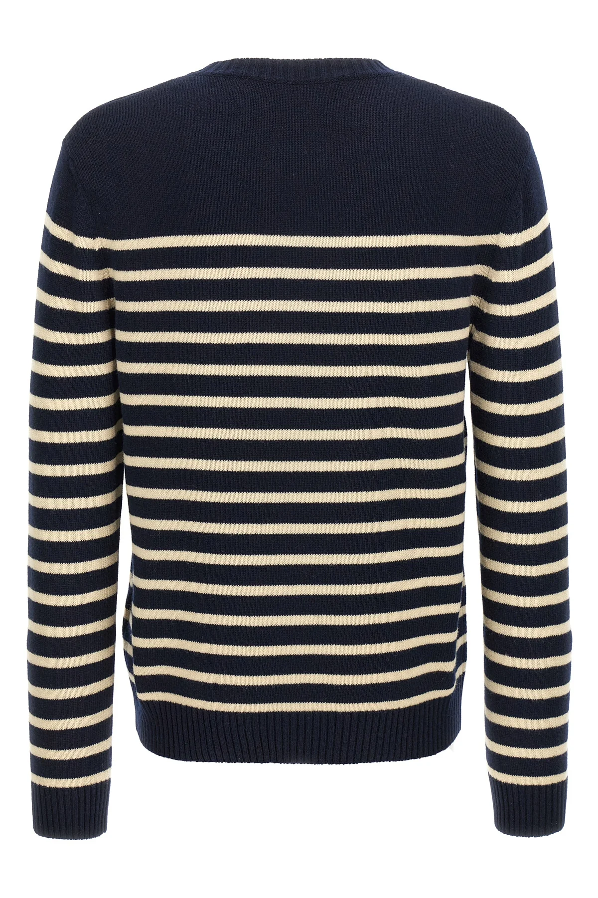 VALENTINO GARAVANI L 7 striped fineness wool sweater
