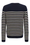 7 striped fineness wool sweater