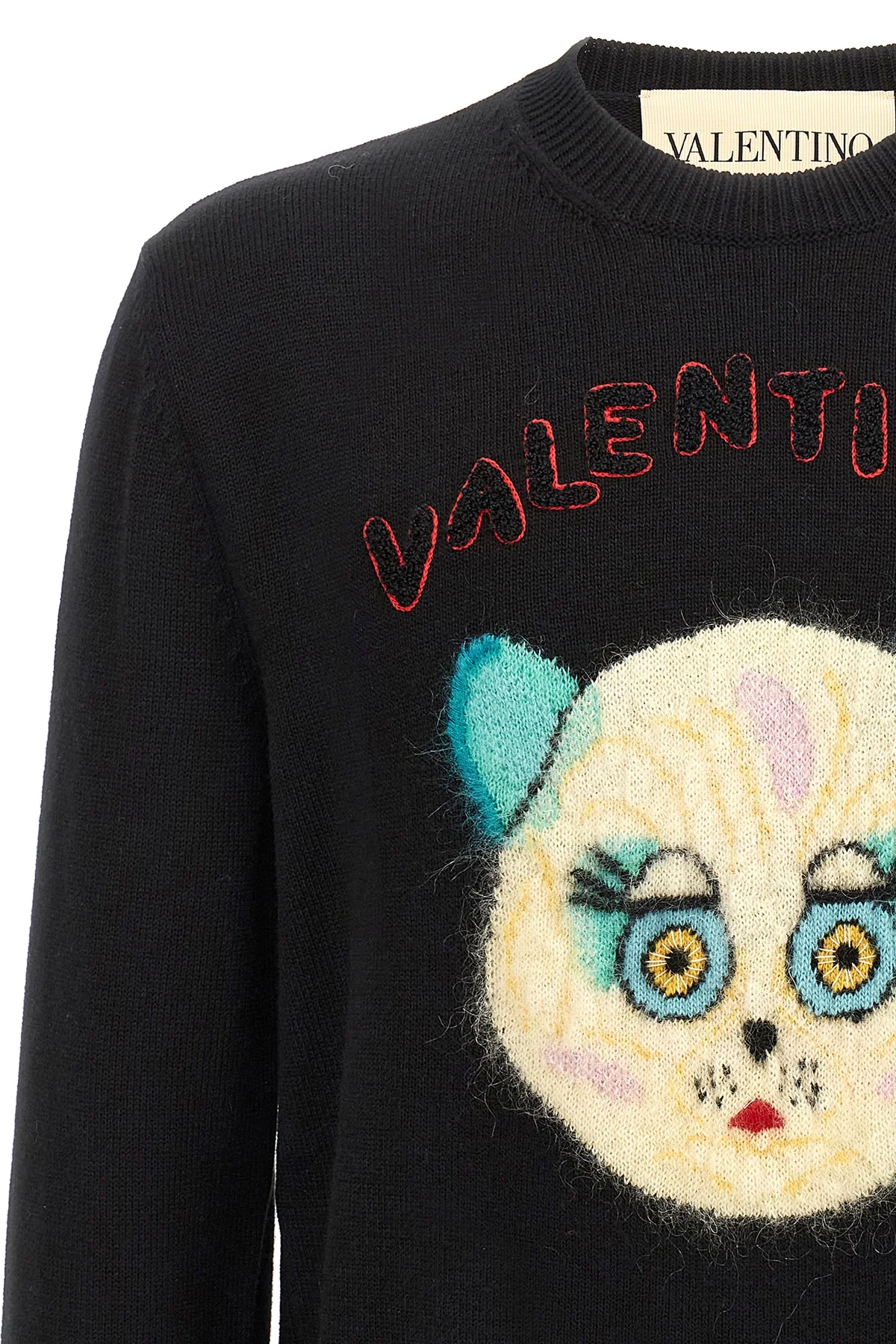 7 fineness wool and cotton blend sweater
