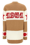 valido cardigan in wool and cashmere jacquard pattern