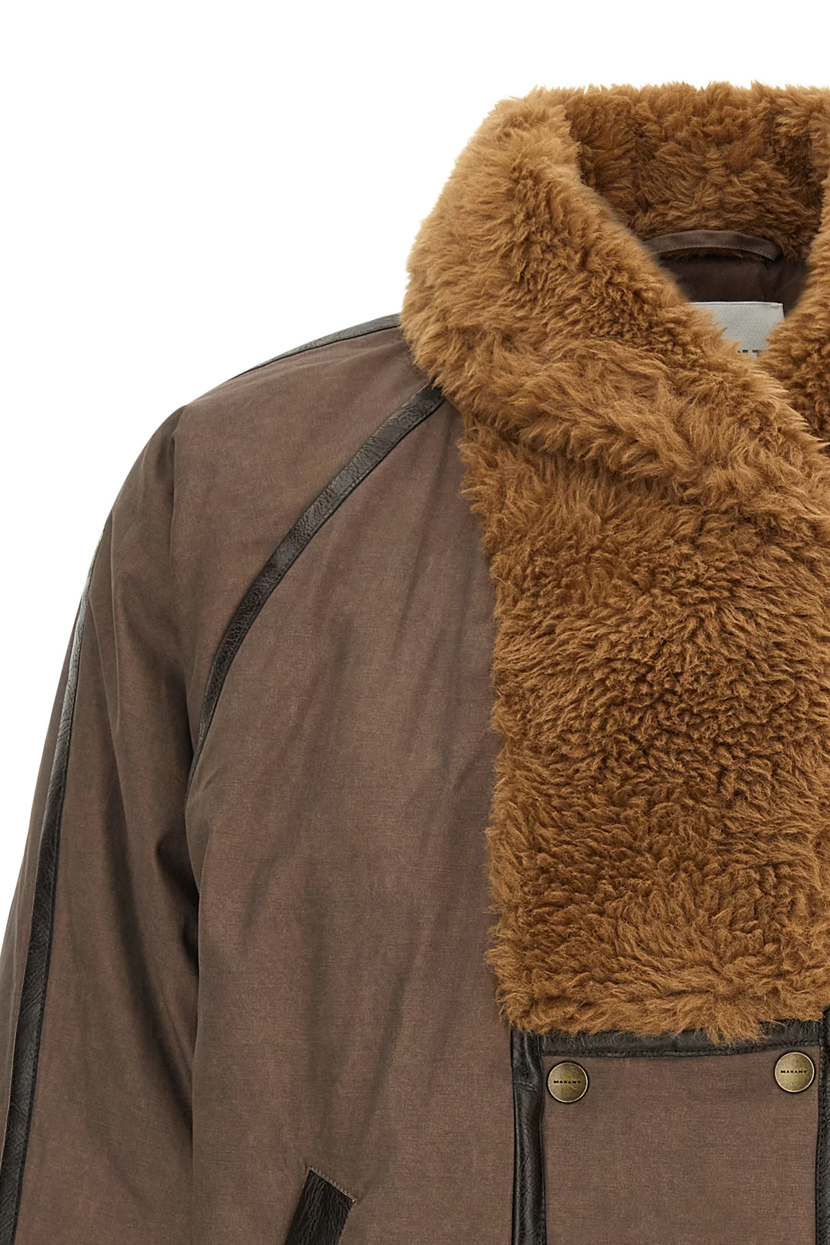 the marant étoile olinka parka redefines the volumes of the outerwear through