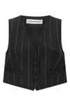 federica bonifaci cropped vest redefines the codes of tailoring through a rigoro