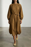 vitti midi dress in cool cotton poplin style