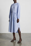 vitti midi dress in cool cotton poplin style