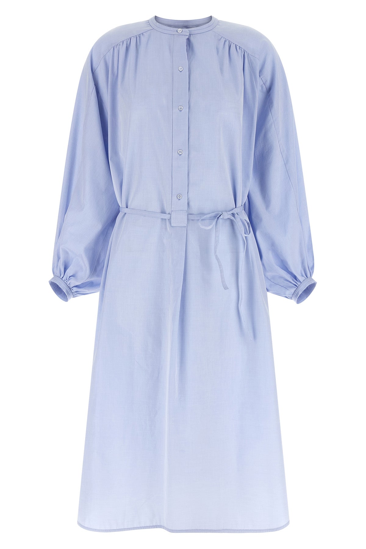 LOULOU DE SAISON 34 vitti midi dress in cool cotton poplin style