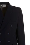 tailored stretch virgin wool blazer jacket