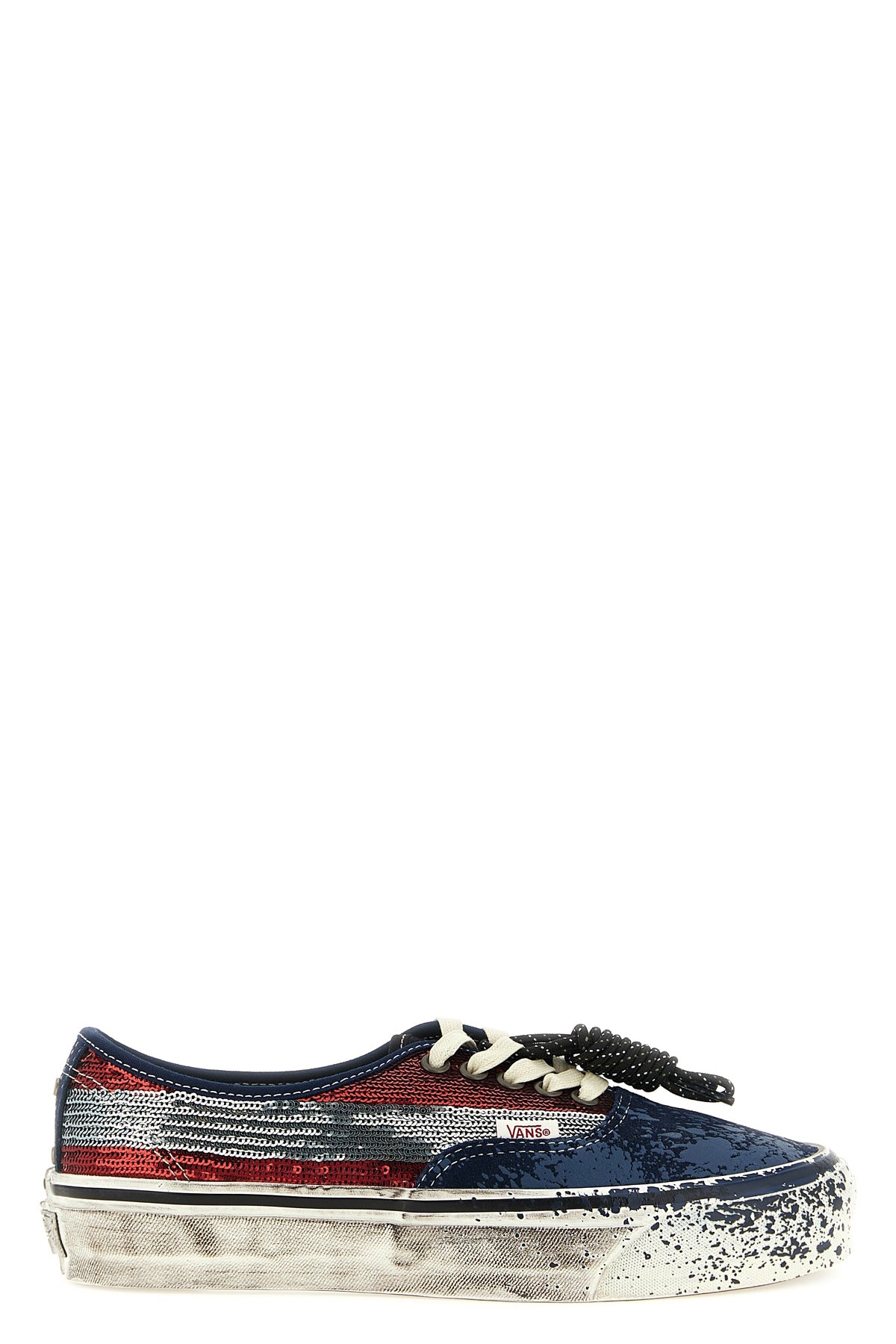 VANS 4 authentic premium sequin-covered canvas sneakers