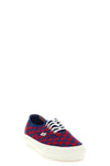 authentic premium checkerboard sneakers in perforated canvas