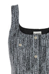 cotton tweed mini dress