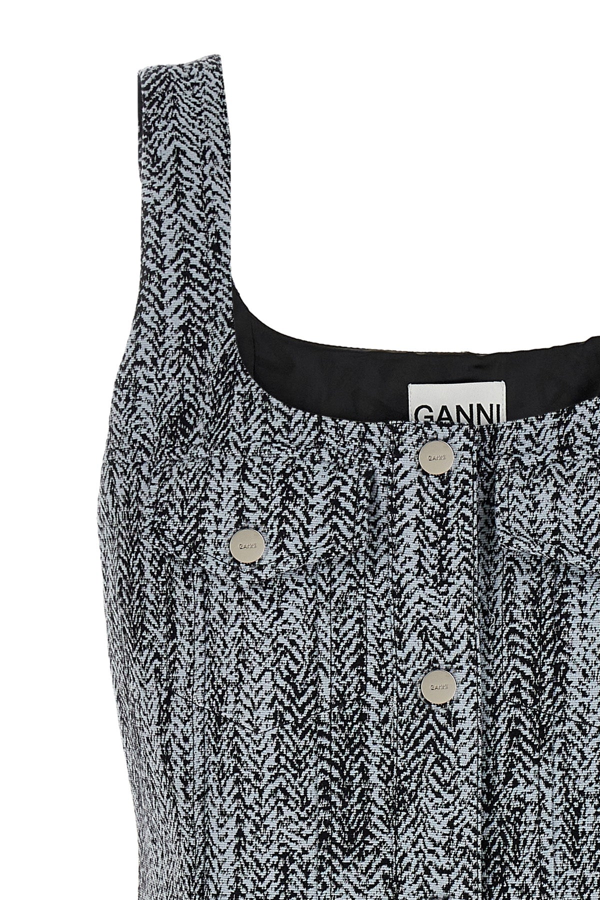 cotton tweed mini dress
