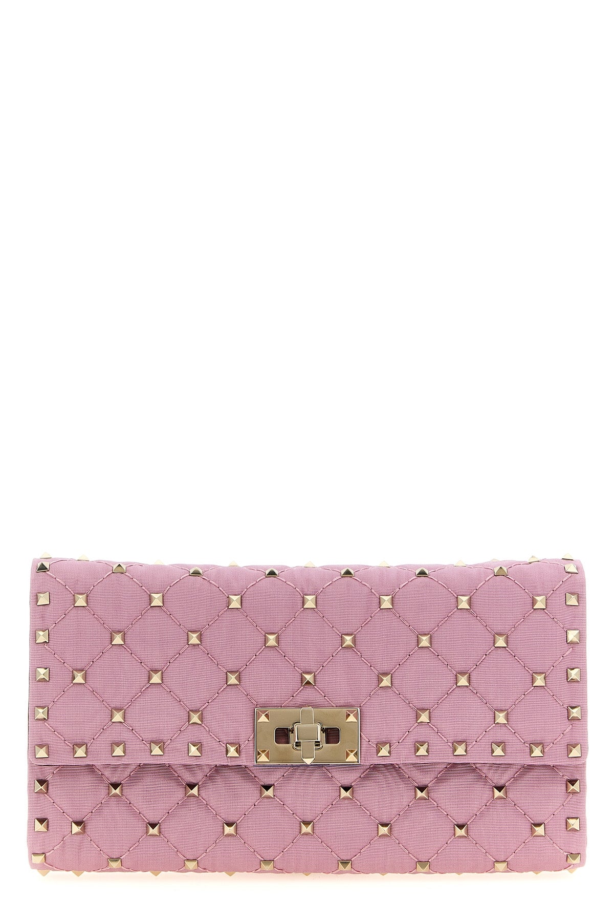 VALENTINO GARAVANI OS rockstud spike crossbody bag in quilted moiré fabric