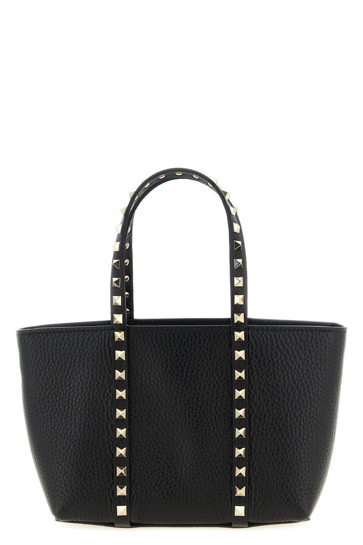 VALENTINO GARAVANI OS rockstud mini hammered leather shopping bag