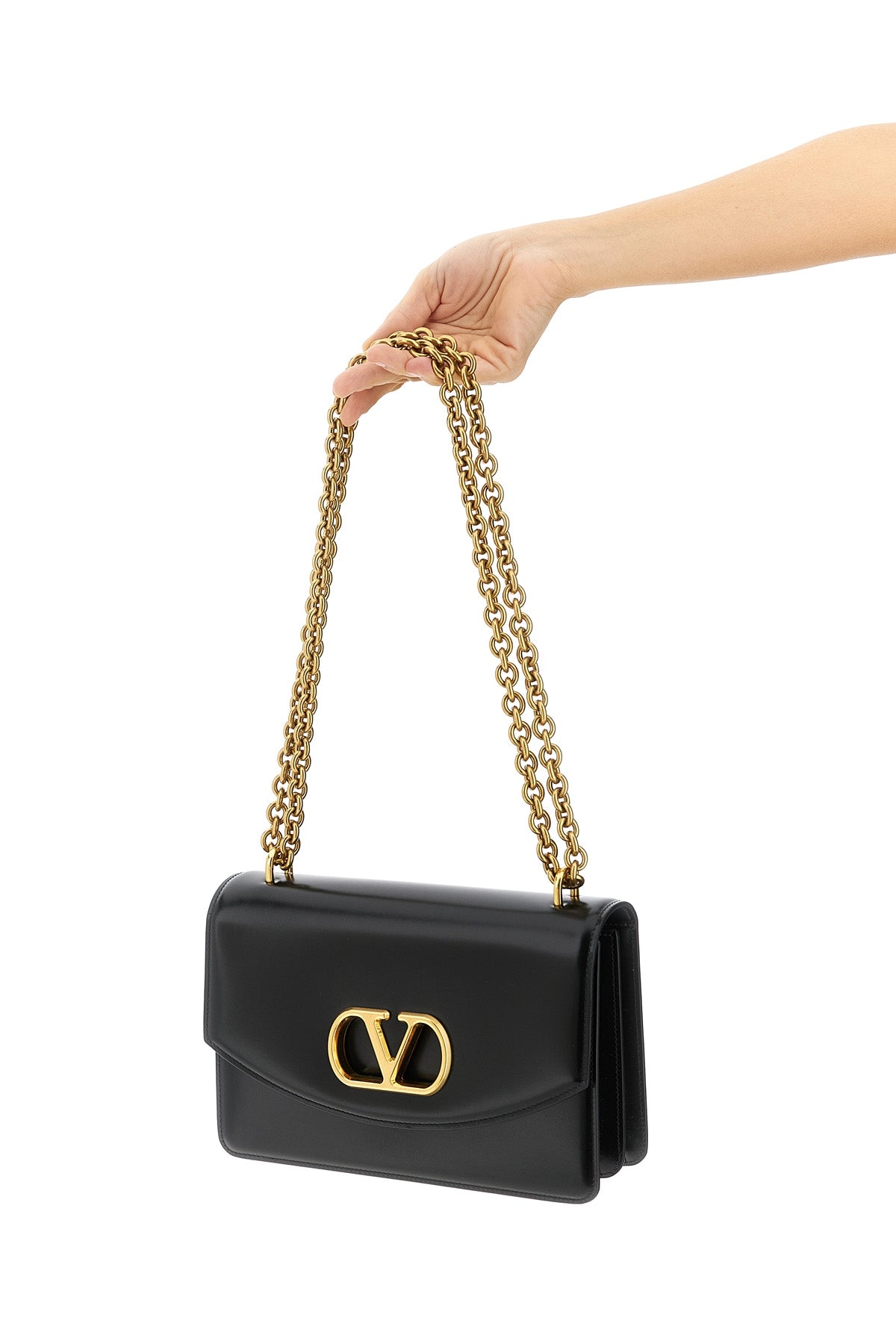 VALENTINO GARAVANI OS vain smooth leather shoulder bag