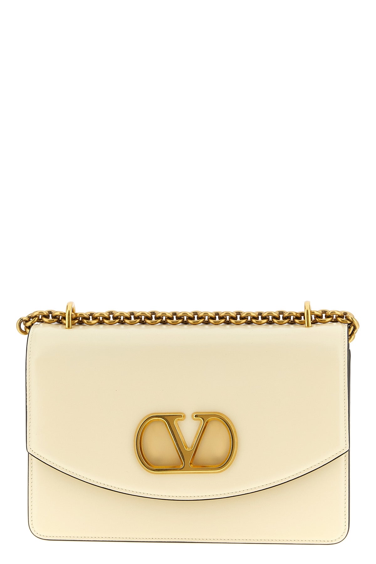 VALENTINO GARAVANI OS vain shoulder bag in shiny calf leather