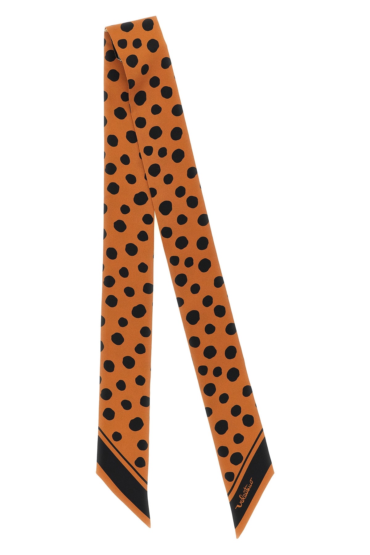 VALENTINO GARAVANI OS pois dalmata patterned silk bandeau