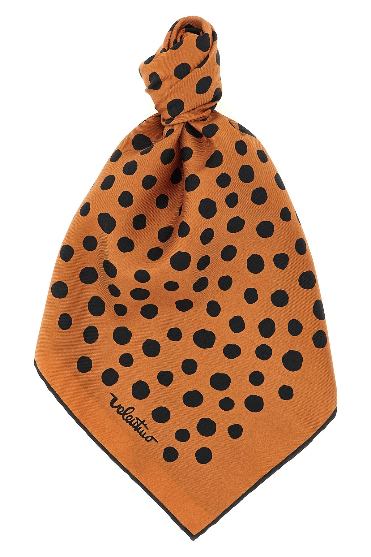 VALENTINO GARAVANI OS pois dalmata patterned silk scarf