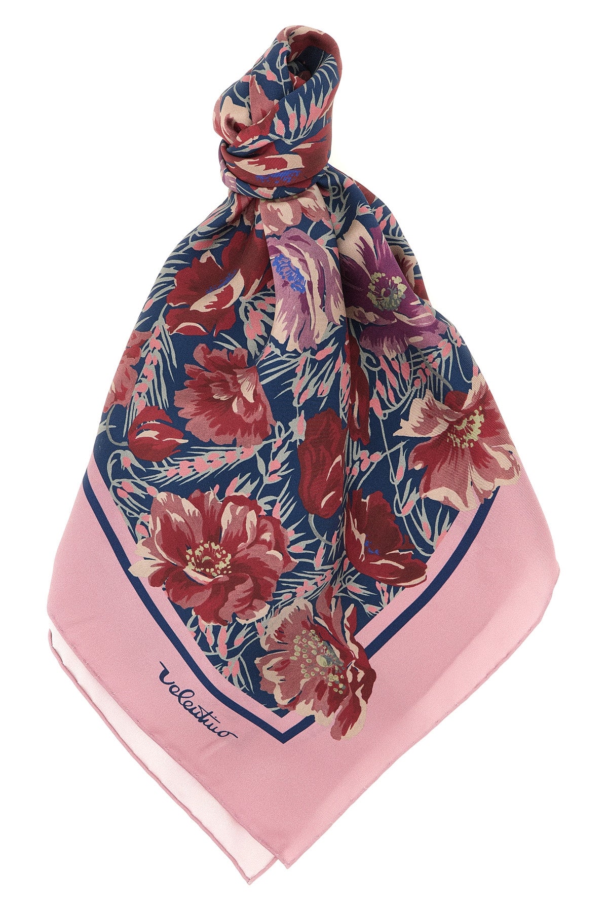 VALENTINO GARAVANI OS après lhiver - poppies print silk scarf