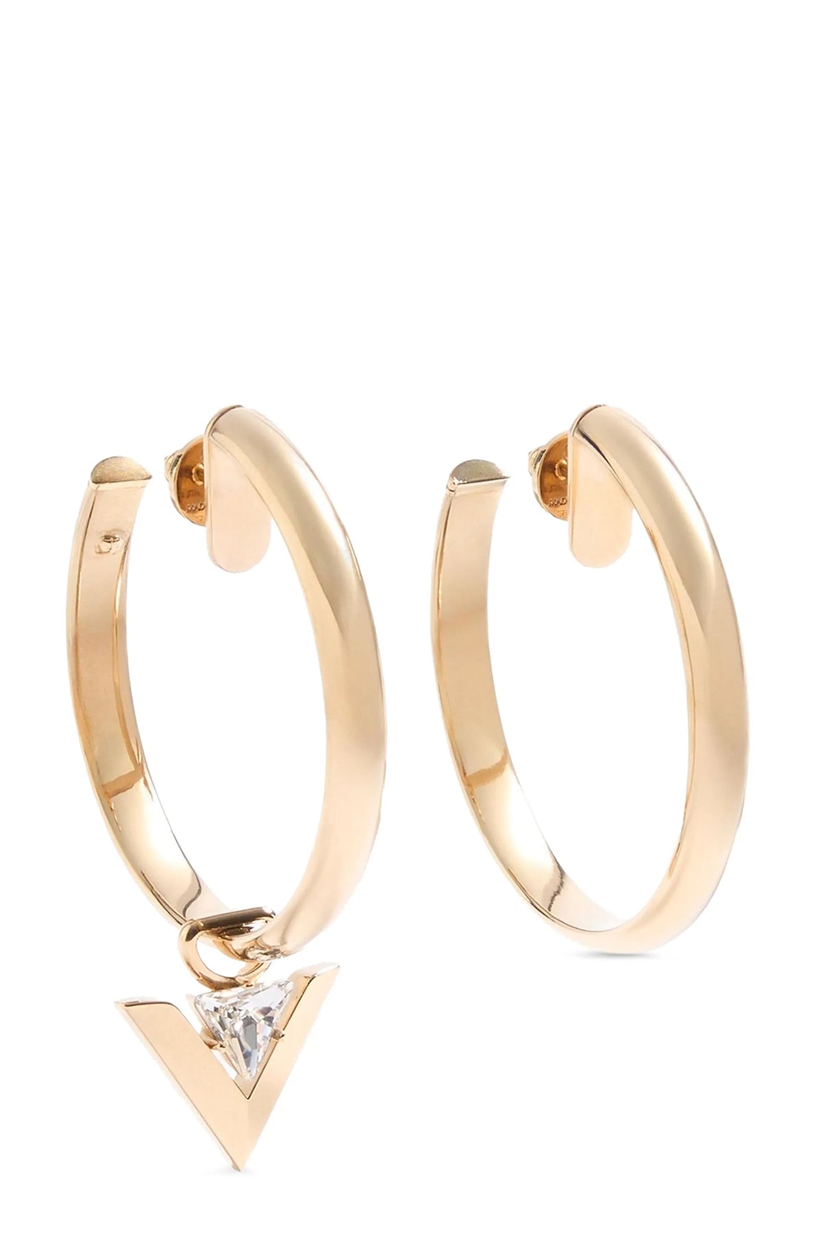 VALENTINO GARAVANI OS open hoop earrings in gold metal