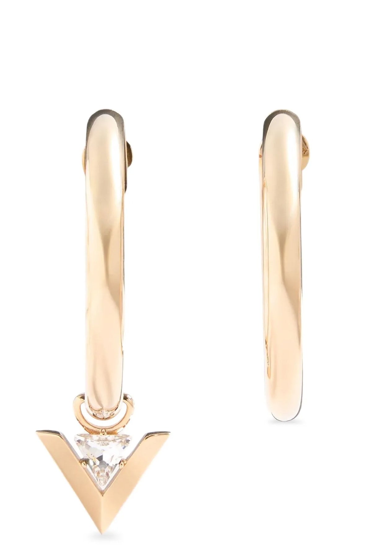 VALENTINO GARAVANI OS open hoop earrings in gold metal