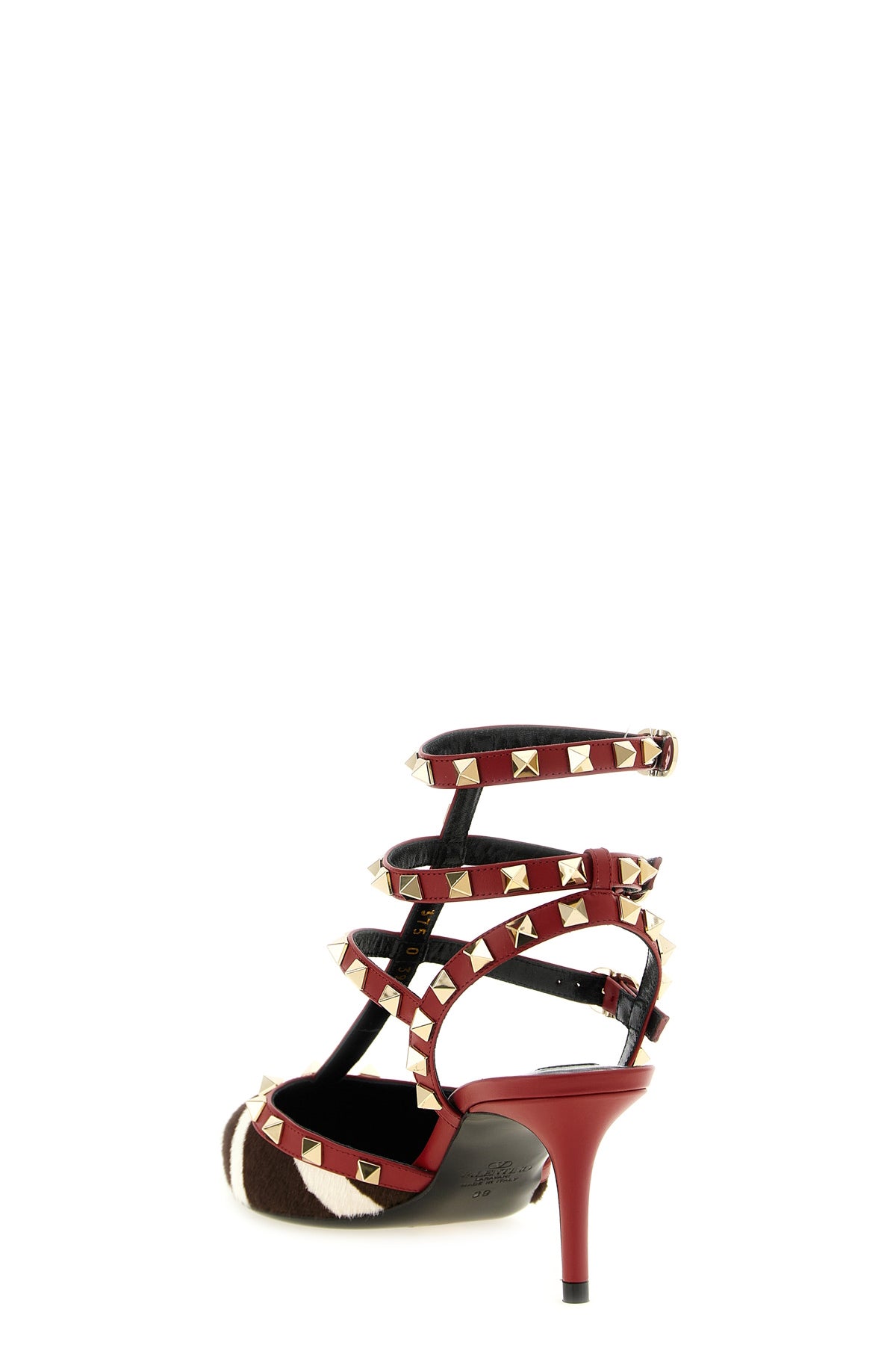 rockstud pumps in calf leather