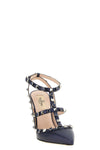 rockstud pumps in laminated nappa leather
