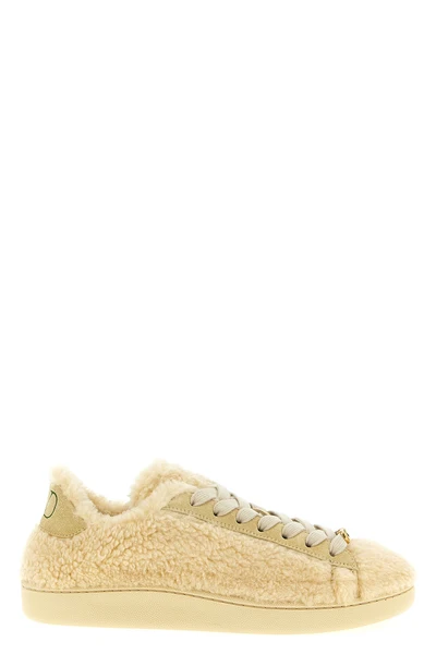 royco sneakers in teddy-effect wool