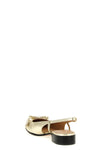 valet du roi two-tone laminated leather slingback