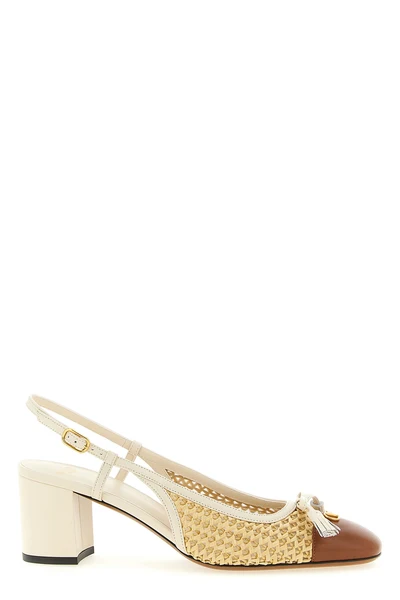 valet du roi mesh slingbacks covered
