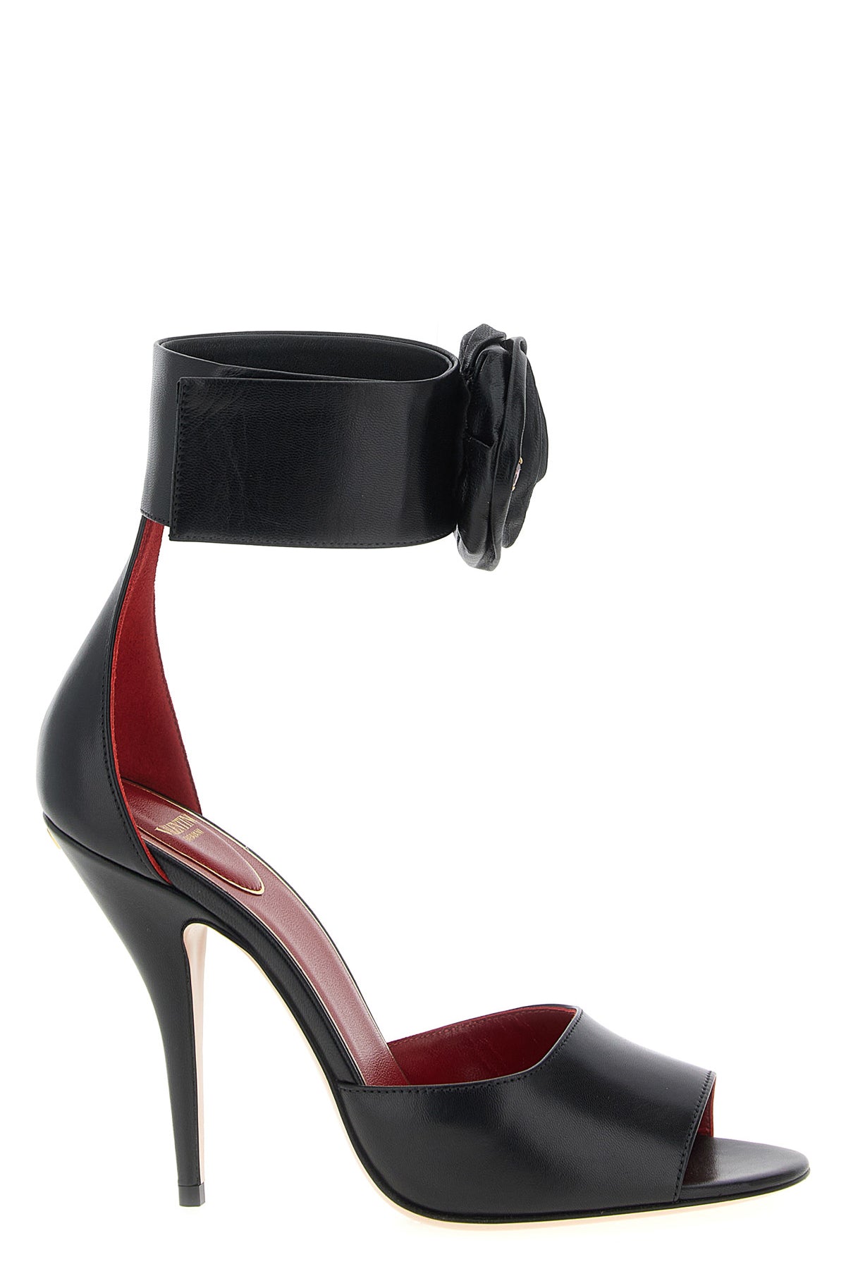 VALENTINO GARAVANI 36 drip rose kid leather sandals